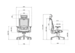Ergonomska kancelarijska stolica UGD Premium Mesh - Slika 3