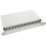 Fiber optički patch panel 19/1U sa 12 duplex slotova za SC duplex/LC quad adaptere