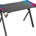 Gaming sto Defender Extreme 75cm x 110cm x 60cm x 15mm/Backlight/Držač za čase/crni