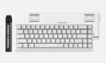 Gaming tastatura MCHOSE Ace 68 Hall Effect Magnetic Switch white topographic - Slika 3