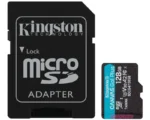 Micro SD Card 128GB Kingston+SD adapter SDCG4/128GB -  200/160 MB/s