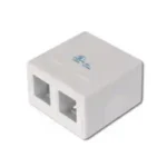 Modul nazidne utičnice prazne 2xRJ45 AT-AG-302A-WH