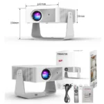 Projektor Zeus N8 HD 1280X720/LED LCD/4700 LUM(170 ANSI)/WiFi/mirac/HDMI/USB/zvuč/Andr 11 - Slika 2