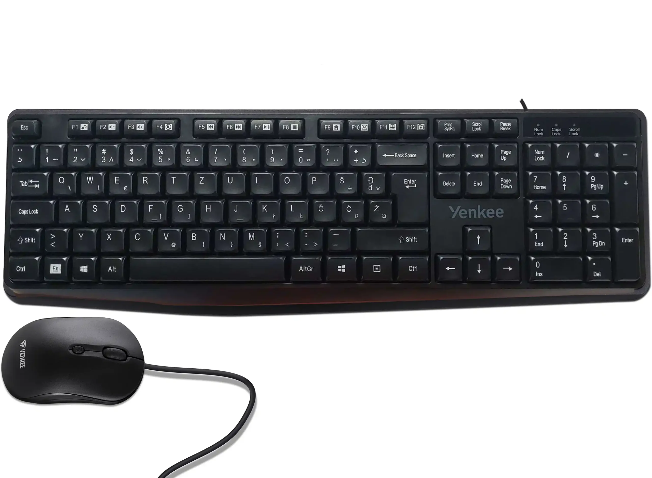 Tastatura + miš Yenkee YKM 1007 YU Crni