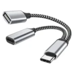 Adapter Tip C (M) na Tip C (F)+USB 3.0 crni