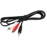 Audio adapter E-Green 3.5mm stereo (m) - 2xrca (m) 5m crni