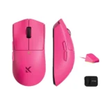 Bežični gaming miš MCHOSE K7 Ultra Rose Red /PAW 3950/8K Hz/Omron Mechanical