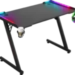Gaming sto Defender Idol 75cmx120cmx60cmx15mm Backlight/Držač za čase/crni
