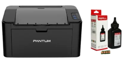 Laserski štampac Pantum P2500W + punjenje tonera sa čipom Pantum PA-200B za 3200 str.