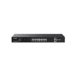 Svič 10/100/1000 18-port + 2SFP Tenda TEG1120P-16-150W/16-Port PoE