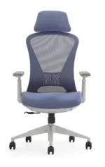 Ultra ergonomska kancelarijska stolica UGD Conference Lite Silver Blue - Slika 3