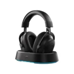 Bežične gaming slušalice MCHOSE V9 Turbo 60mm/Tri-mode/2000mAh/Steel Black + Charging Dock RGB
