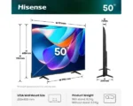 SMART LED TV 50 Hisense 50E6ST 3840x260/UHD/4K/DVB-C/T2/S2/VidaaOS - Slika 3