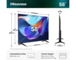 SMART LED TV 58 Hisense 58E6ST 3840x260/UHD/4K/DVB-C/T2/S2/VidaaOS - Slika 2